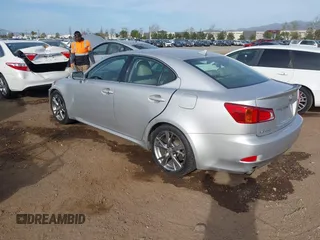 2009 Lexus IS 250 with VIN JTHBK262495105372, listed as a IAAI auction lot 41734031 with 244,111 mi miles. Bid and sale history available at carsss.com. Image 3.