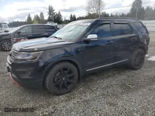 2017 Ford Explorer Platinum with VIN 1FM5K8HT1HGC90003, listed as a Copart auction lot 52806735 with 55,905 mi miles and Salvage Title. Bid and sale history available at carsss.com. Image 1.