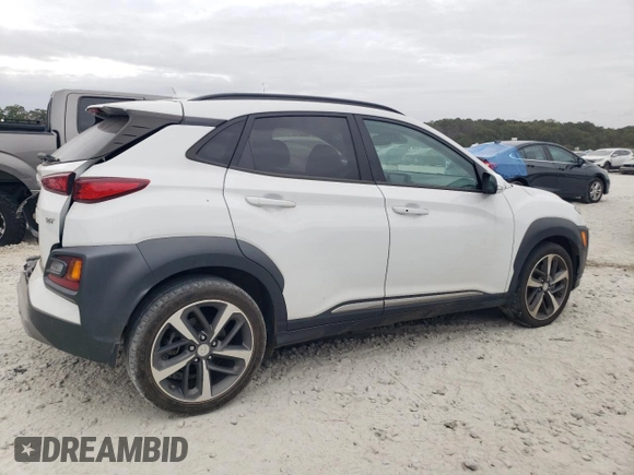 2020 Hyundai Kona Ultimate with VIN KM8K53A5XLU582171, listed as a Copart auction lot 78812804 with 44,302 mi miles and Salvage Title. Bid and sale history available at carsss.com. Image 3.