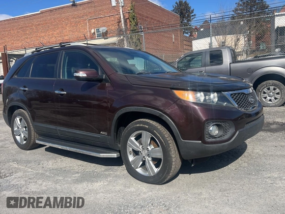 2012 Kia Sorento EX with VIN 5XYKUCA68CG220857, listed as a Copart auction lot 46635505 with 129,151 mi miles and Clean Title. Bid and sale history available at carsss.com. Image 1.