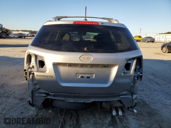 2012 Kia Sorento LX with VIN 5XYKT3A69CG280519, listed as a Copart auction lot 89378525 with 206,417 mi miles and Salvage Title. Bid and sale history available at carsss.com. Image 6.