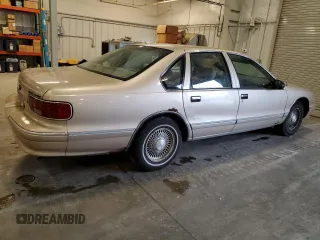1996 Chevrolet Caprice 1SA Special Value z VIN 1G1BL52W2TR126674, wystawiony jako Copart lot #59387525 z przebiegiem Nie podano mil oraz Czysty tytuł • Clean title. Historia ofert i sprzedaży dostępna na DreamBid. Obrazek 3.