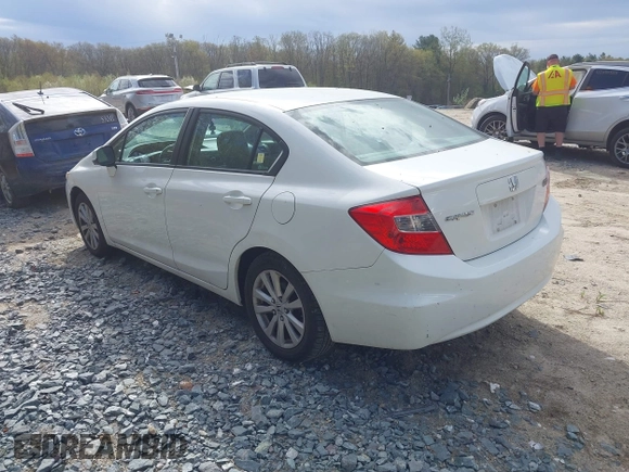 2012 Honda Civic EX with VIN 2HGFB2F81CH607670, listed as a IAAI auction lot 42128341 with 104,090 mi miles and . Bid and sale history available at DreamBid. Image 3.