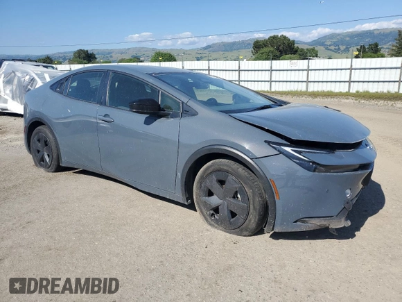 2024 Toyota Prius LE with VIN JTDACAAUXR3019525, listed as a Copart auction lot 54252195 with 22,473 mi miles and Non Repairable. Bid and sale history available at DreamBid. Image 4.
