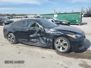2020 Kia Stinger GT-Line with VIN KNAE15LA6L6083307, listed as a Copart auction lot 42766605 with 52,767 mi miles and Salvage Title. Bid and sale history available at DreamBid. Image 4.