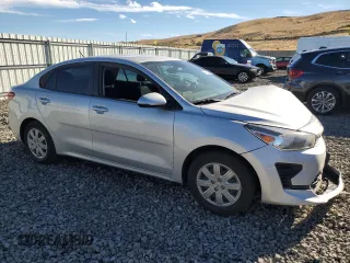 2021 Kia Rio LX with VIN 3KPA24AD0ME422550, listed as a Copart auction lot 77403554 with 12,158 mi miles and Salvage Title. Bid and sale history available at carsss.com. Image 4.
