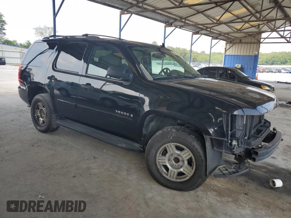 2007 Chevrolet Tahoe LS with VIN 1GNFC13C67J325731, listed as a Copart auction lot 58403555 with 227,774 mi miles and Salvage title. Bid and sale history available at DreamBid. Image 4.