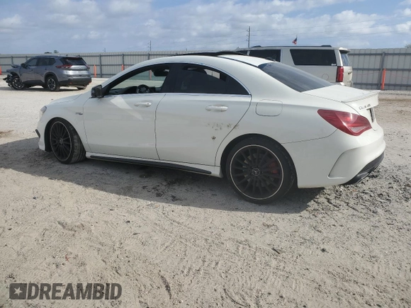 2014 Mercedes-Benz CLA 45 AMG with VIN WDDSJ5CB1EN104951, listed as a Copart auction lot 86625074 with 84,797 mi miles and Salvage title. Bid and sale history available at DreamBid. Image 2.
