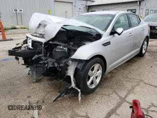 2014 Kia Optima LX z VIN 5XXGM4A73EG266544, wystawiony jako Copart lot #53988705 z przebiegiem 66 356 mil mil oraz Szkoda całkowita • Salvage title. Historia ofert i sprzedaży dostępna na DreamBid. Obrazek 1.
