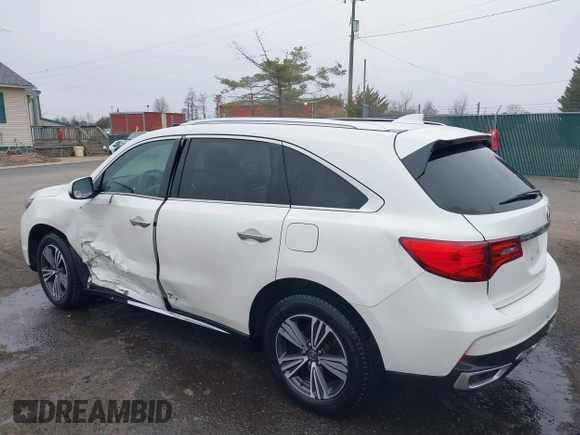2017 Acura MDX with VIN 5FRYD4H39HB024919, listed as a IAAI auction lot 41785118 with 90,573 mi miles. Bid and sale history available at carsss.com. Image 3.
