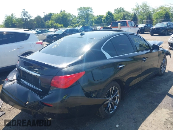 2017 Infiniti Q50 Premium with VIN JN1EV7AR6HM838084, listed as a IAAI auction lot 42539976 with Not provided miles and . Bid and sale history available at DreamBid. Image 4.