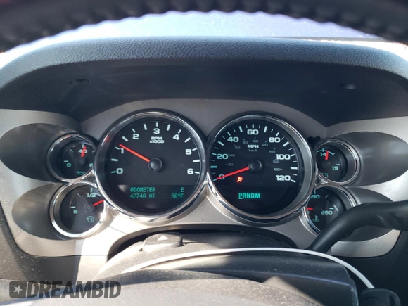 2013 GMC Sierra 1500 SLE with VIN 1GTR2VE7XDZ104307, listed as a Copart auction lot 49915705 with 42,748 mi miles and Salvage Title. Bid and sale history available at DreamBid. Image 9.