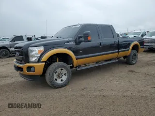 2015 Ford F-350 Platinum z VIN 1FT8W3BTXFEA96175, wystawiony jako Copart lot #55462475 z przebiegiem 157 080 mil mil oraz Szkody całkowita. Historia ofert i sprzedaży dostępna na DreamBid. Obrazek 1.