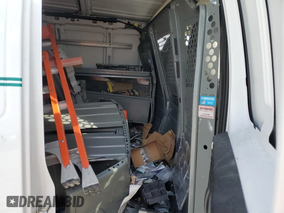 2023 Chevrolet Express Cargo with VIN 1GCWGAFP2P1212130, listed as a Copart auction lot 45228605 with Not provided miles and Non repairable. Bid and sale history available at DreamBid. Image 11.