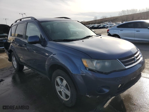 2007 Mitsubishi Outlander LS with VIN JA4MT31X67Z022011, listed as a Copart auction lot 48386945 with 189,505 mi miles and Salvage Title. Bid and sale history available at carsss.com. Image 4.