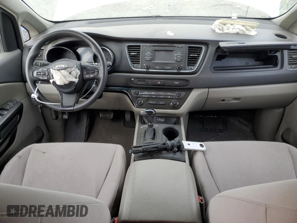 2016 Kia Sedona LX with VIN KNDMB5C13G6088465, listed as a Copart auction lot 72363684 with 89,018 mi miles and Salvage Title. Bid and sale history available at DreamBid. Image 8.
