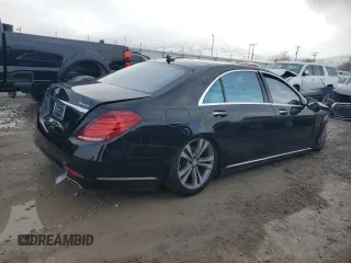 2014 Mercedes-Benz S 550 with VIN WDDUG8FB6EA056374, listed as a Copart auction lot 49213925 with Not provided miles and Salvage title. Bid and sale history available at DreamBid. Image 3.