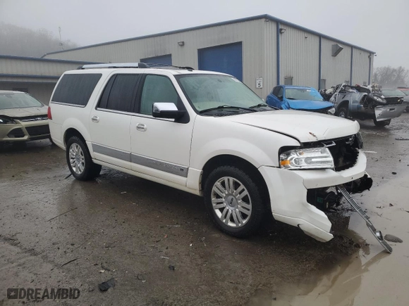 2012 Lincoln Navigator L with VIN 5LMJJ3J55CEL07287, listed as a Copart auction lot 88312445 with 132,223 mi miles and Salvage Title. Bid and sale history available at carsss.com. Image 4.