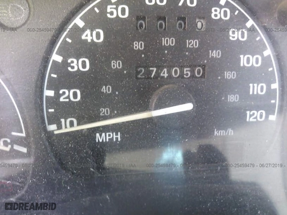 1995 Ford Ranger Splash with VIN 1FTCR10A4SUA05683, listed as a IAAI auction lot 25459479 with 274,050 mi miles. Bid and sale history available at carsss.com. Image 7.