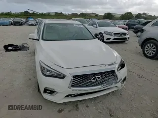 2023 Infiniti Q50 Luxe with VIN JN1EV7BP7PM512581, listed as a Copart auction lot 47835075 with 22,864 mi miles and Salvage Title. Bid and sale history available at DreamBid. Image 10.