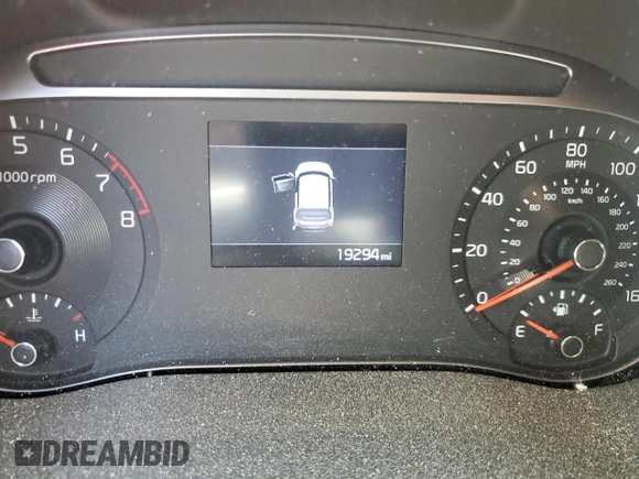 2022 Kia Soul LX with VIN KNDJ23AU5N7820705, listed as a Copart auction lot 46083615 with 19,294 mi miles and Salvage Title. Bid and sale history available at carsss.com. Image 9.