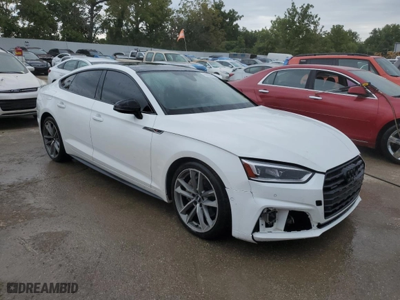 2019 Audi A5 Sportback Prestige with VIN WAUFNCF50KA071371, listed as a Copart auction lot 66802214 with NaN miles and Salvage Title. Bid and sale history available at carsss.com. Image 4.