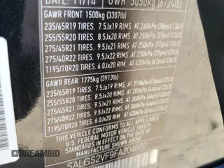 2015 Land Rover Range Rover HSE z VIN SALGS2VF9FA204602, wystawiony jako Copart lot #49229455 z przebiegiem 97 940 mil mil oraz Szkoda całkowita • Salvage title. Historia ofert i sprzedaży dostępna na DreamBid. Obrazek 14.