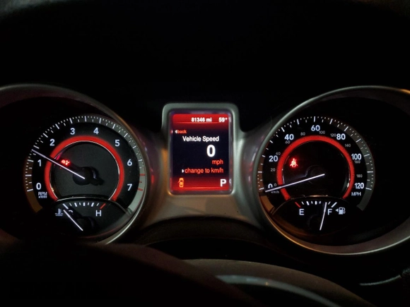 2013 Dodge Journey American Value with VIN 3C4PDCAB4DT729714, listed as a Copart auction lot 75707464 with 81,346 mi miles and Salvage Title. Bid and sale history available at DreamBid. Image 9.