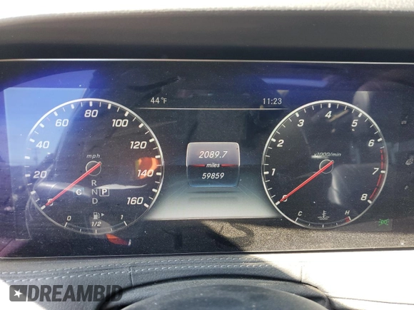 2020 Mercedes-Benz S 560 with VIN WDDUG8GB8LA502374, listed as a Copart auction lot 50412965 with 59,859 mi miles and Salvage Title. Bid and sale history available at carsss.com. Image 9.