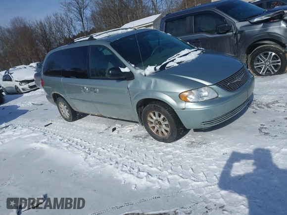 2003 Chrysler Town & Country LX with VIN 2C4GP44L43R224016, listed as a IAAI auction lot 41370108 with 122,418 mi miles and . Bid and sale history available at DreamBid. Image 1.