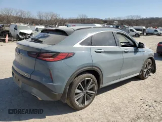 2023 Infiniti QX55 Essential with VIN 3PCAJ5KR7PF115801, listed as a Copart auction lot 48734335 with 20,898 mi miles and Salvage title. Bid and sale history available at DreamBid. Image 3.