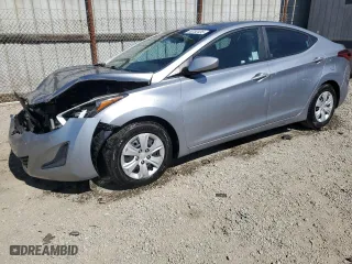 2016 Hyundai Elantra SE with VIN 5NPDH4AE9GH783733, listed as a Copart auction lot 53752435 with 93,010 mi miles and Salvage Title. Bid and sale history available at carsss.com. Image 1.