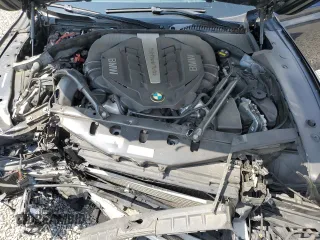 2015 BMW 7 Series 750i xDrive with VIN WBAYB6C58FD966084, listed as a Copart auction lot 61875325 with 159,616 mi miles and Salvage title. Bid and sale history available at DreamBid. Image 11.