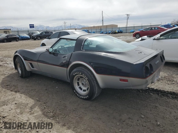 1981 Chevrolet Corvette with VIN 1G1AY8761BS408237, listed as a Copart auction lot 49886275 with 50,978 mi miles and Clean Title. Bid and sale history available at carsss.com. Image 2.