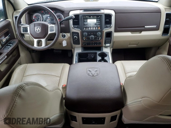 2015 Ram 2500 Laramie with VIN 3C6UR5FJ9FG576962, listed as a Copart auction lot 87035054 with 12,825 mi miles and Salvage Title. Bid and sale history available at carsss.com. Image 8.