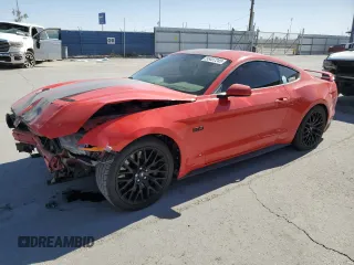 2019 Ford Mustang GT with VIN 1FA6P8CF5K5134342, listed as a Copart auction lot 55437245 with 48,918 mi miles and Salvage title. Bid and sale history available at DreamBid. Image 1.