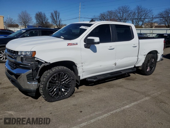 2021 Chevrolet Silverado 1500 LT with VIN 1GCUYDED4MZ323286, listed as a Copart auction lot 47771825 with 38,515 mi miles and Salvage Title. Bid and sale history available at DreamBid. Image 1.
