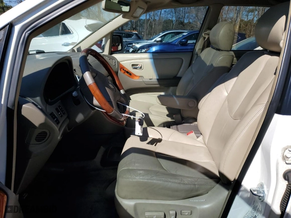 2002 Lexus RX 300 with VIN JTJGF10U520128854, listed as a Copart auction lot 45539305 with 126,127 mi miles and Salvage Title. Bid and sale history available at carsss.com. Image 7.