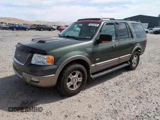 2003 Ford Expedition Eddie Bauer с VIN 1FMFU18L73LB33050, выставлен на аукционе Copart как лот 60155535 с пробегом 185 379 миль миль и Списание • Salvage title. История ставок и продаж доступна на DreamBid. Изображение 1.