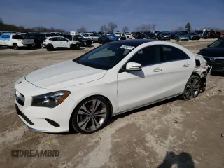 2019 Mercedes-Benz CLA 250 with VIN WDDSJ4GB7KN724218, listed as a Copart auction lot 46993505 with 76,859 mi miles and Salvage title. Bid and sale history available at DreamBid. Image 1.