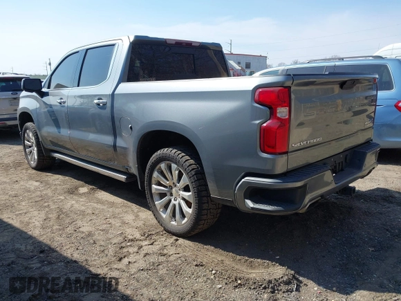 2019 Chevrolet Silverado 1500 High Country with VIN 1GCUYHEL7KZ368623, listed as a IAAI auction lot 41710087 with 101,074 mi miles. Bid and sale history available at carsss.com. Image 3.
