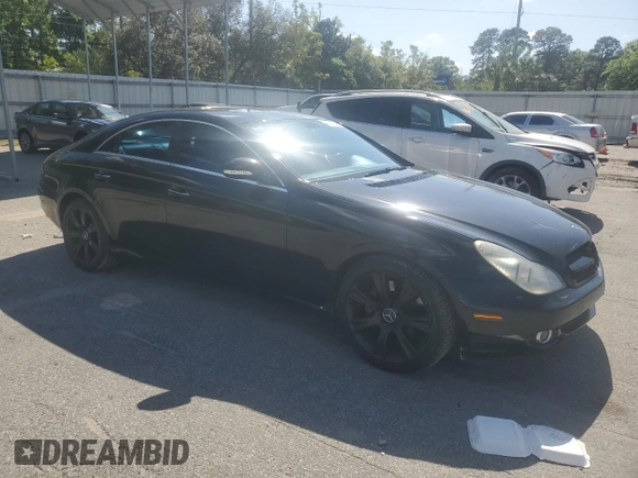 2008 Mercedes-Benz CLS-Class 5.5L with VIN WDDDJ72XX8A129425, listed as a Copart auction lot 52159495 with 150,429 mi miles and Salvage Title. Bid and sale history available at carsss.com. Image 4.