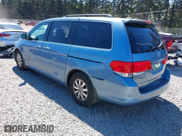 2008 Honda Odyssey EX-L with VIN 5FNRL38738B016711, listed as a IAAI auction lot 42181272 with 219,203 mi miles and . Bid and sale history available at carsss.com. Image 3.