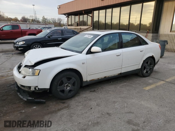 2003 Audi A4 1.8T with VIN WAULC68E03A333284, listed as a Copart auction lot 76754804 with 0 mi miles and Clean Title. Bid and sale history available at carsss.com. Image 1.