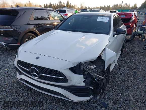 2023 Mercedes-Benz C 300 with VIN W1KAF4HB9PR142827, listed as a IAAI auction lot 41419476 with 21,041 mi miles and . Bid and sale history available at DreamBid. Image 17.