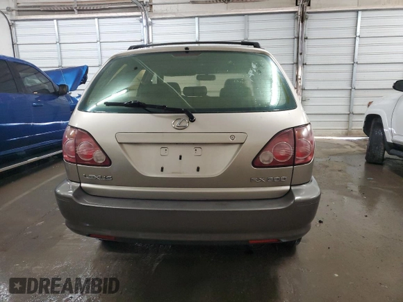 2000 Lexus RX 300 with VIN JT6HF10U2Y0163424, listed as a Copart auction lot 83649934 with 143,432 mi miles and Salvage Title. Bid and sale history available at carsss.com. Image 6.