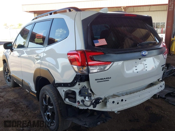 2022 Subaru Forester Wilderness with VIN JF2SKAMC3NH401355, listed as a IAAI auction lot 42510482 with 58,279 mi miles and . Bid and sale history available at DreamBid. Image 3.