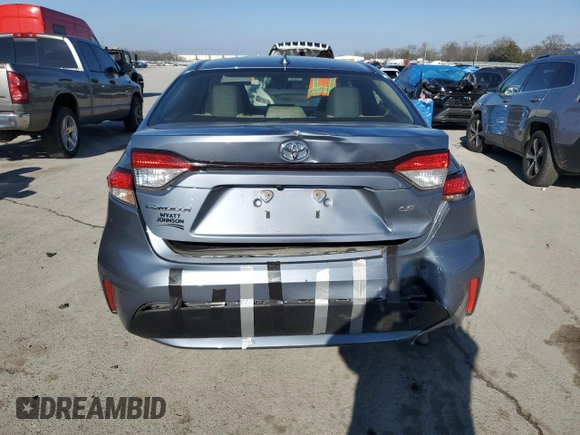 2020 Toyota Corolla LE with VIN JTDEPRAE6LJ096506, listed as a Copart auction lot 87477844 with 173,383 mi miles and Salvage Title. Bid and sale history available at carsss.com. Image 6.