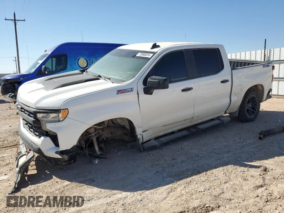 2023 Chevrolet Silverado 1500 LT Trail Boss with VIN 3GCUDFED2PG338896, listed as a Copart auction lot 72895014 with 39,444 mi miles and Salvage Title. Bid and sale history available at DreamBid. Image 1.