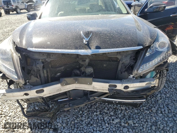2014 Hyundai Equus Signature with VIN KMHGH4JH6EU077924, listed as a Copart auction lot 49043885 with 101,753 mi miles and Salvage Title. Bid and sale history available at DreamBid. Image 12.